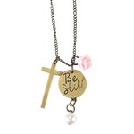 Be Still and Know Metal Charm Necklace