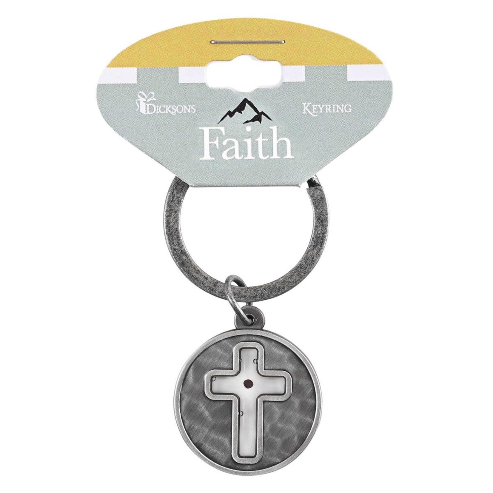 Cross with Mustard Seed Keychain