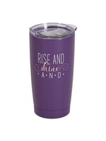 Rise and Shine Stainless Steel Tumbler - Purple