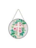Floral Cross Suncatcher