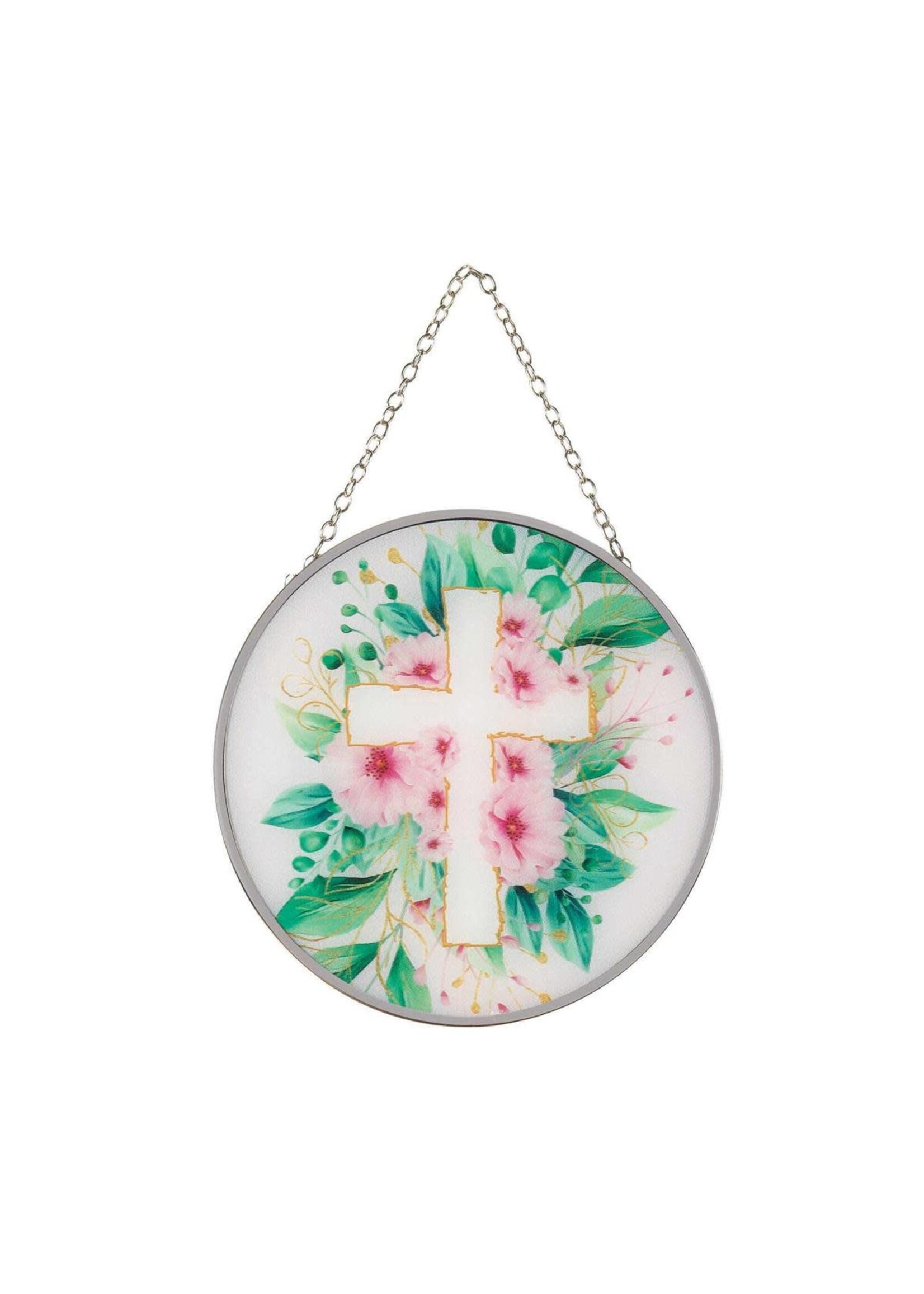 Floral Cross Suncatcher