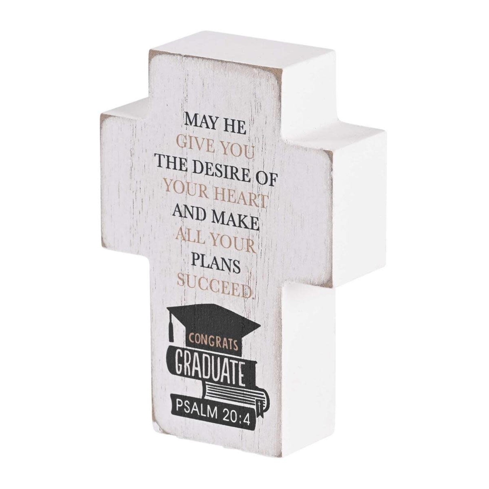 Congrats Graduate Psalm 20:4 Tabletop Cross