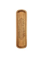 Thank You For the Food Before Us Wood Dough Bowl