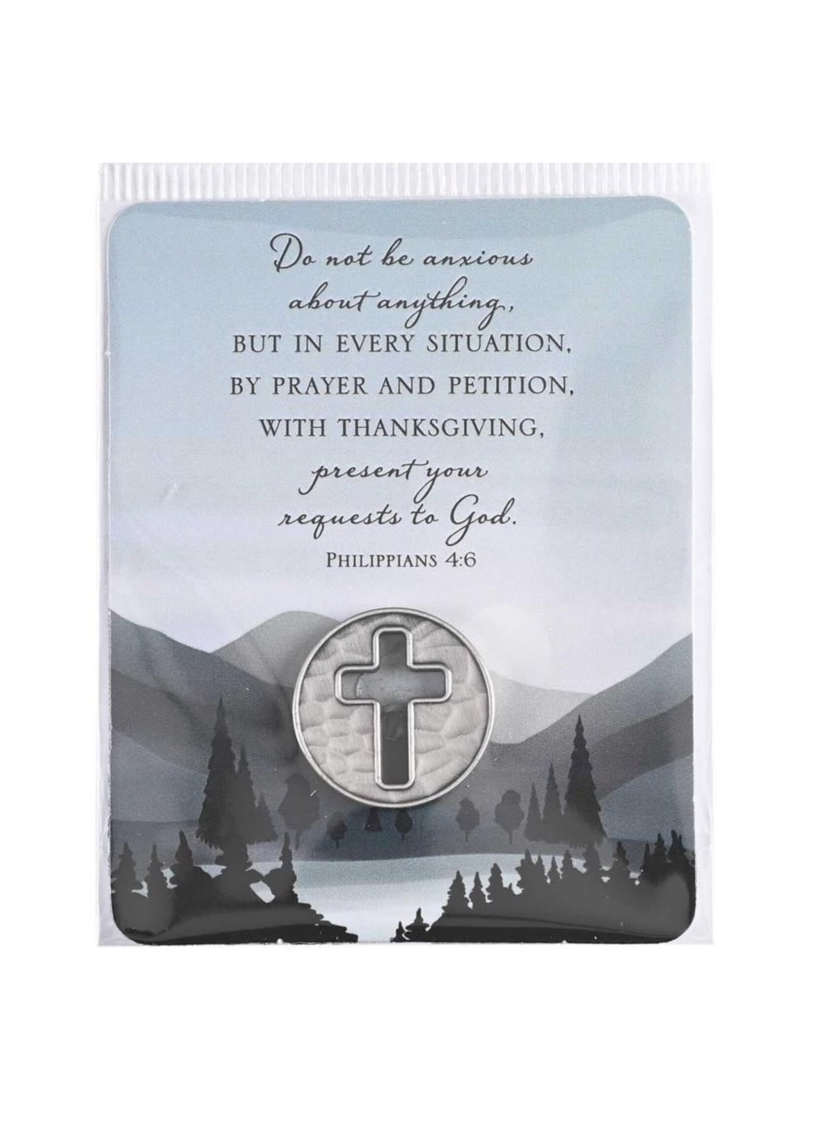 Cross Pocket Coin - Do Not Be Anxious