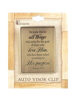 Romans 8:28 Visor Clip