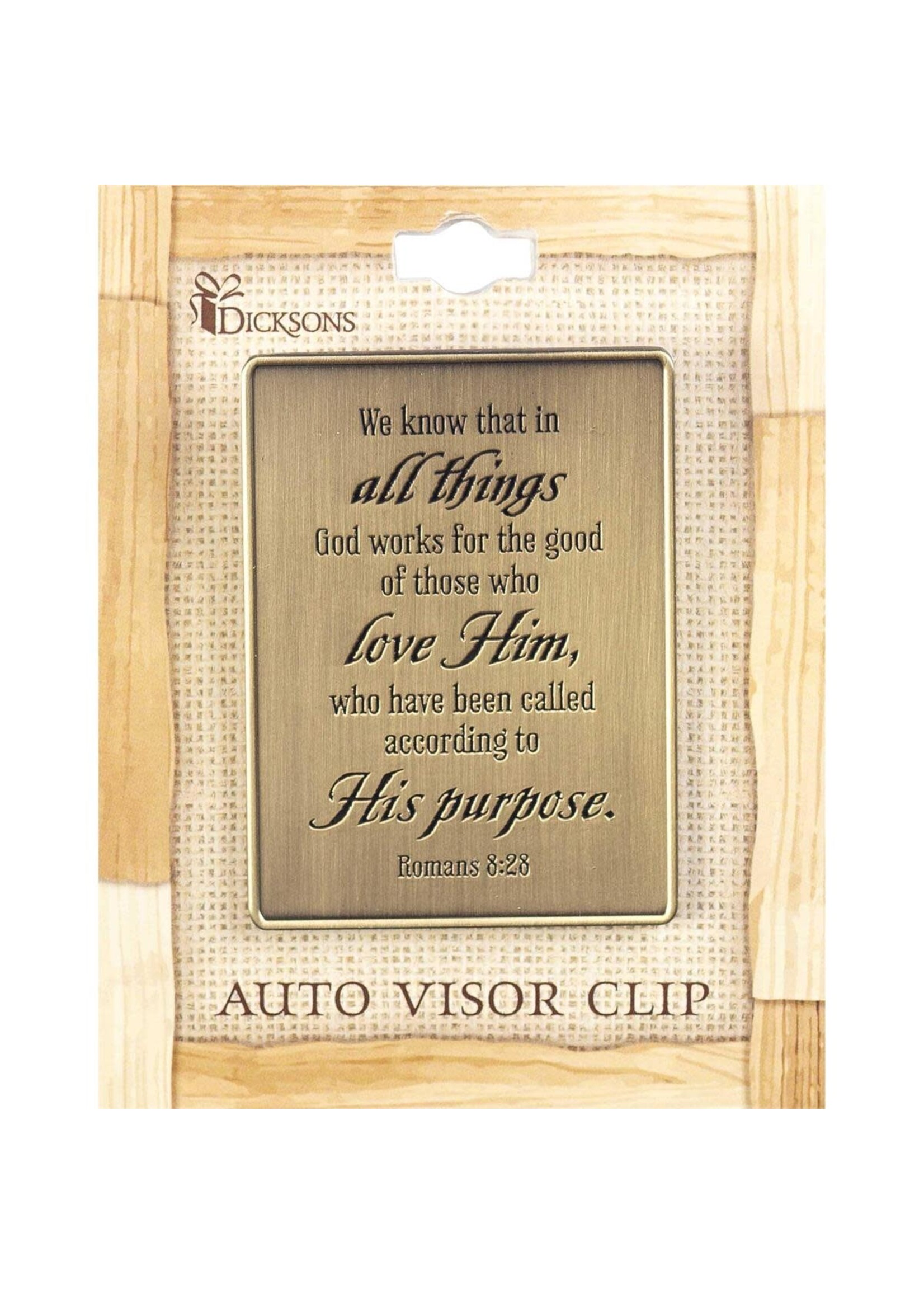 Romans 8:28 Visor Clip