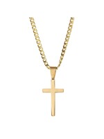 Men's Gold Plated Stainless Steel Necklace