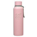 Be Still Pink Stainless Steel Water Bottle - Pslam 46:10