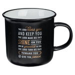 The Lord Bless & Keep You Black Ceramic Coffee Mug