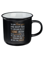 The Lord Bless & Keep You Black Ceramic Coffee Mug