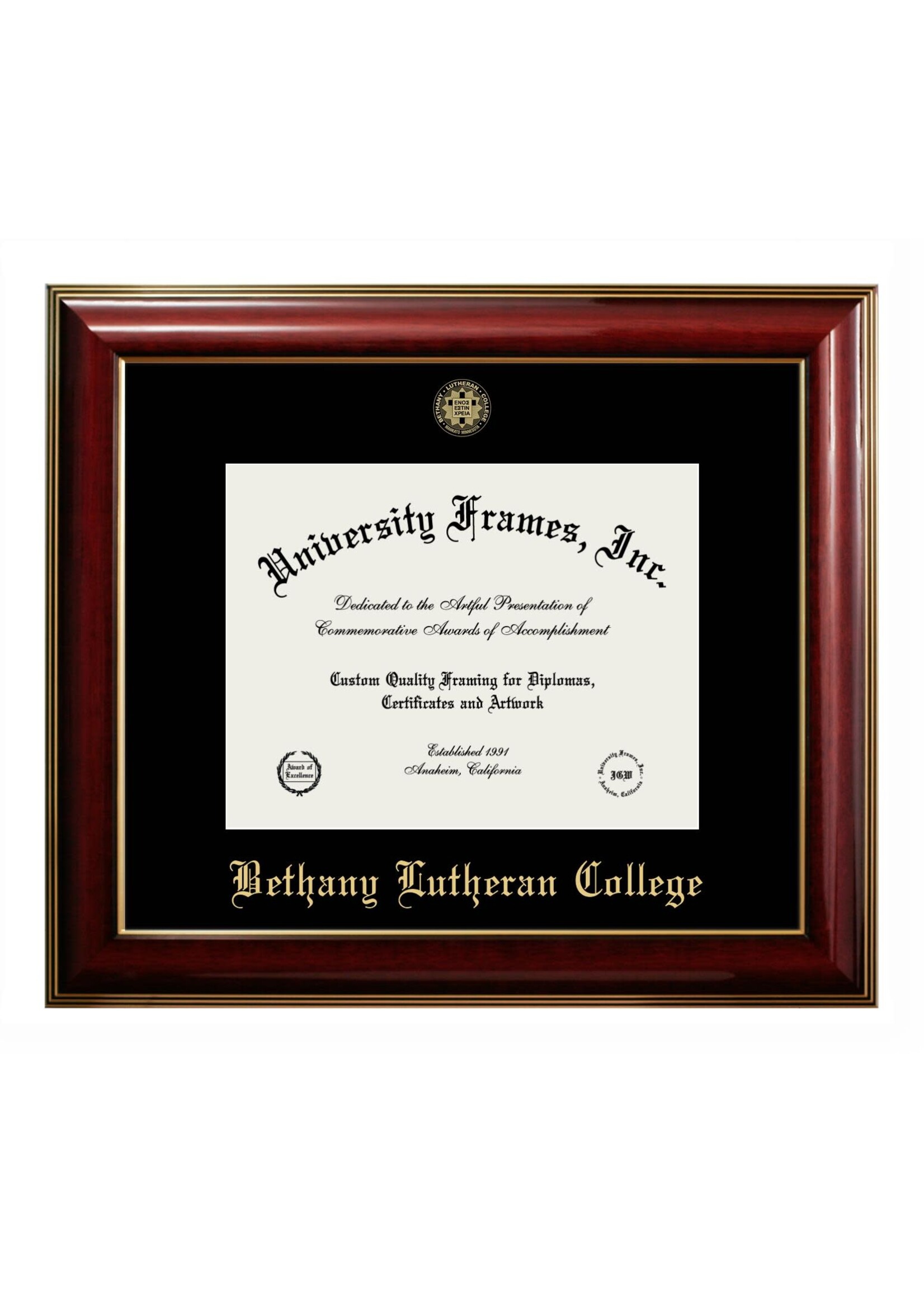 Bethany Lutheran College Diploma Frame - Classic