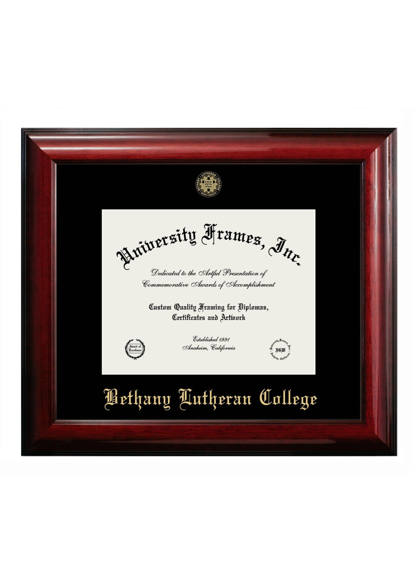 Bethany Lutheran College Diploma Frame - Classic