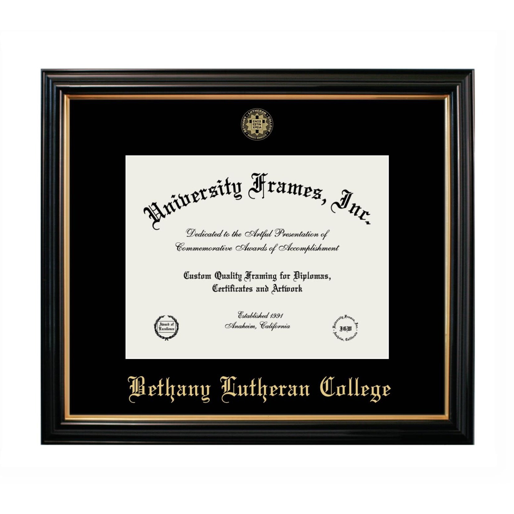 Bethany Lutheran College Diploma Frame - Petite