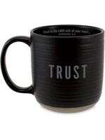 Trust Textured Mug - Black - Proverbs 3:5