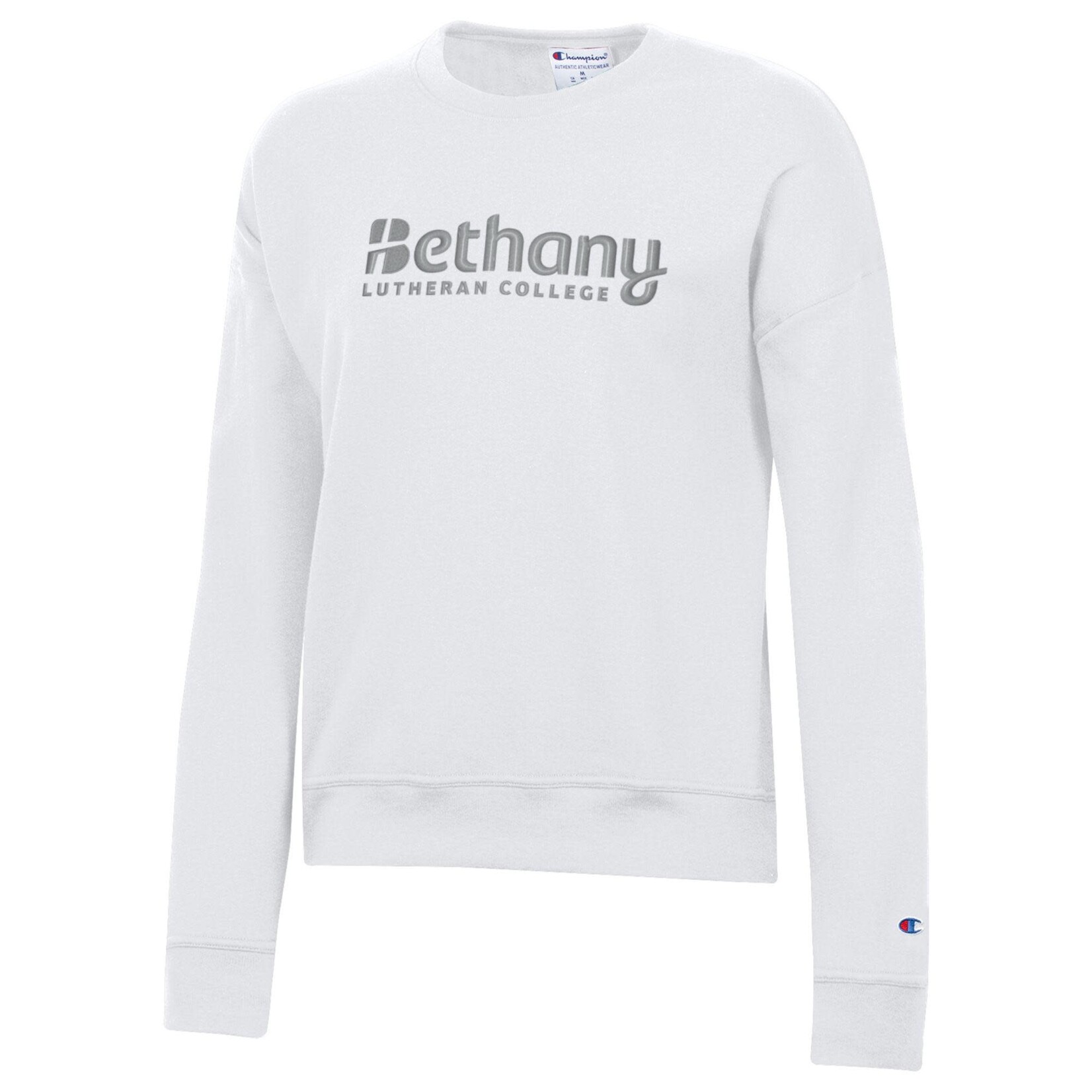 Bethany Lutheran College Tonal Crew Sweatshirt-White