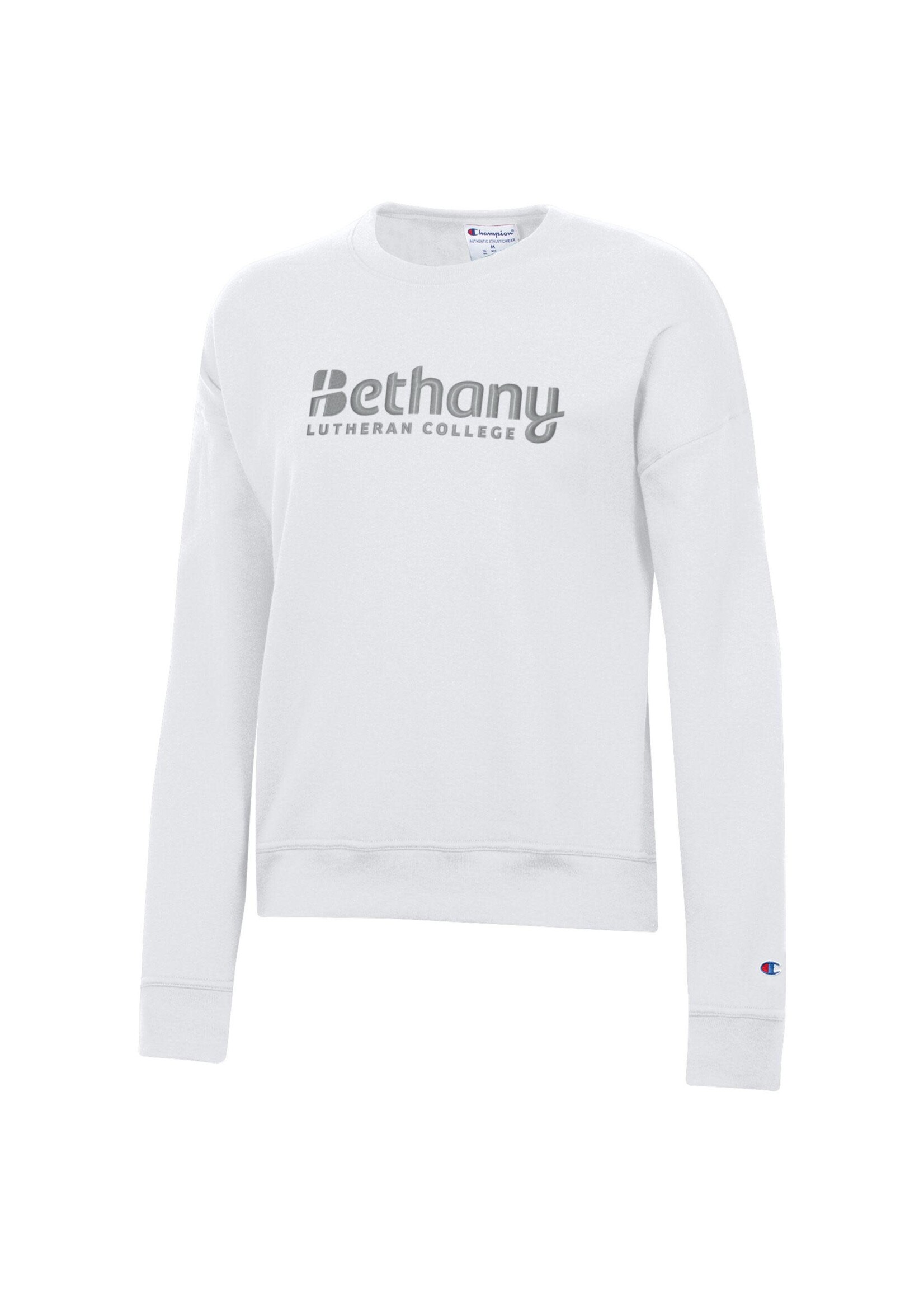 Bethany Lutheran College Tonal Crew Sweatshirt-White