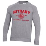 Champion Men's Triumph Fleece Raglan Crew Sweatshirt - Heritage Grey