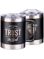 Trust in the Lord - Black Camp Style Stainless Steel Mug - Proverbs 3:5