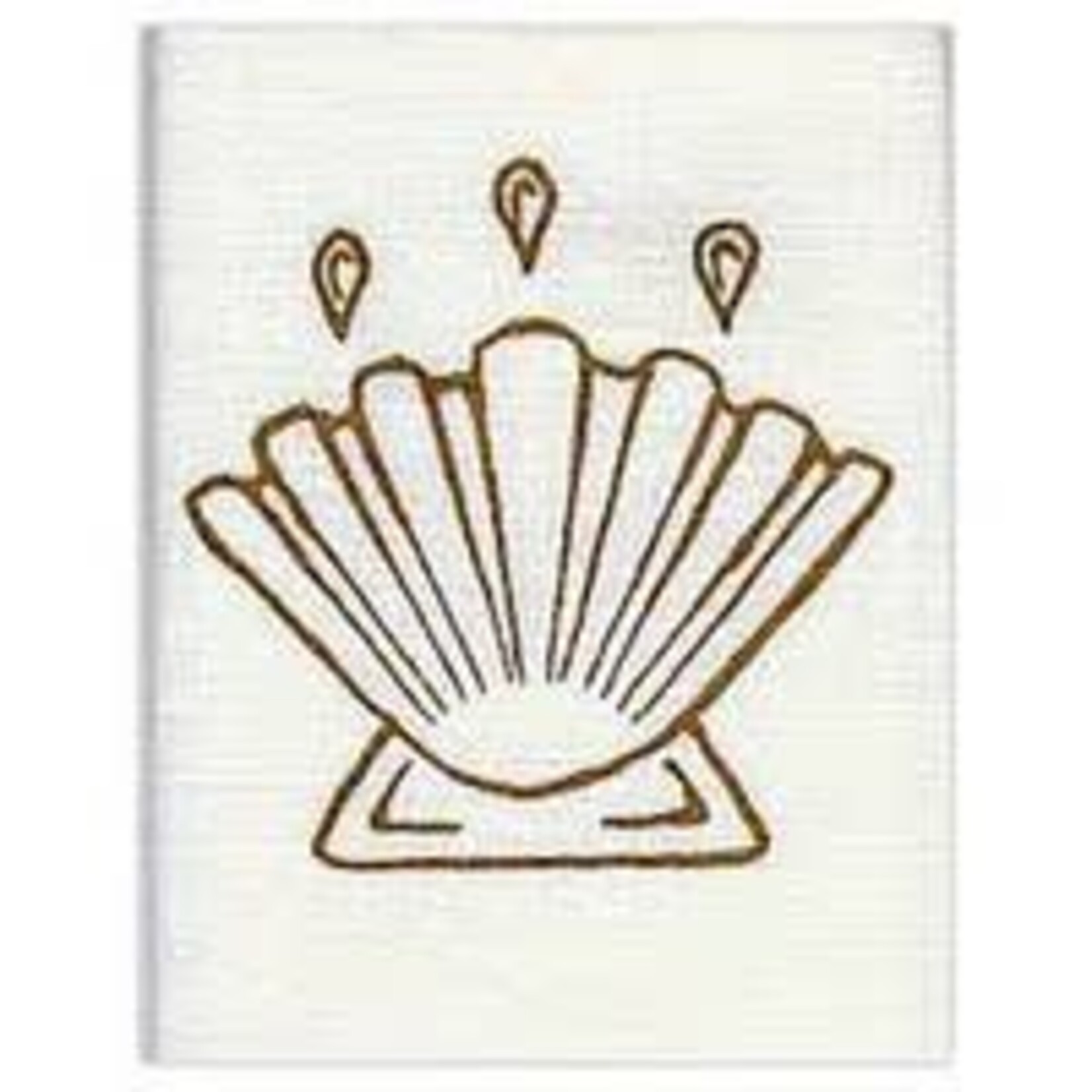 Baptism Napkin with Shell