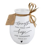 Strength for Today Textured Vase