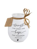 Strength for Today Textured Vase