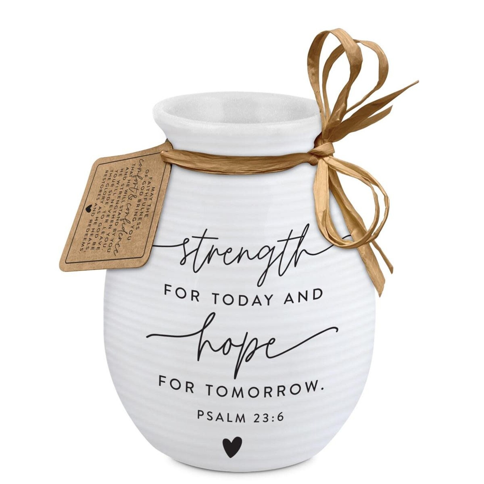 Strength for Today Textured Vase