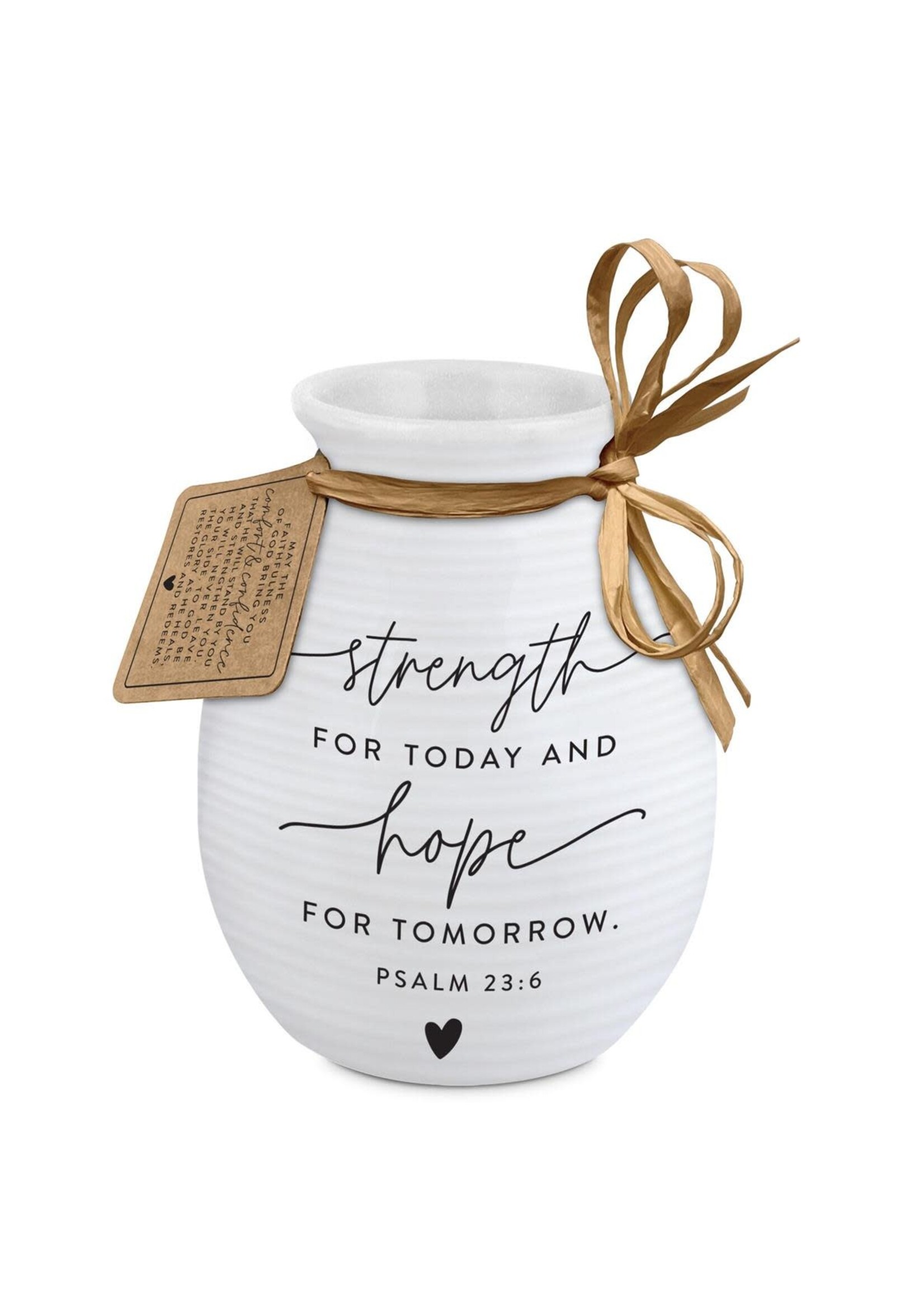 Strength for Today Textured Vase