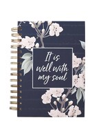 It Is Well With My Soul Wirebound Journal - Navy