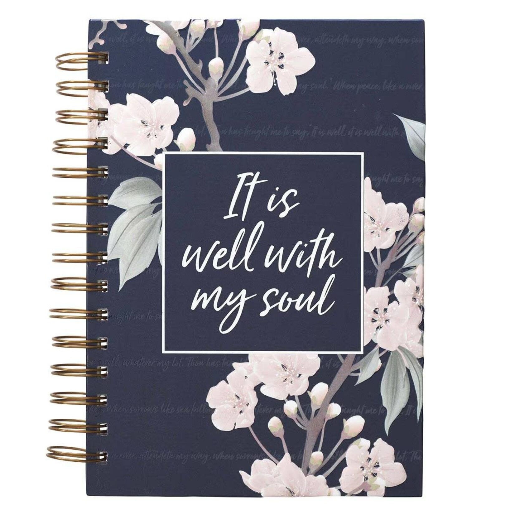 It Is Well With My Soul Wirebound Journal - Navy