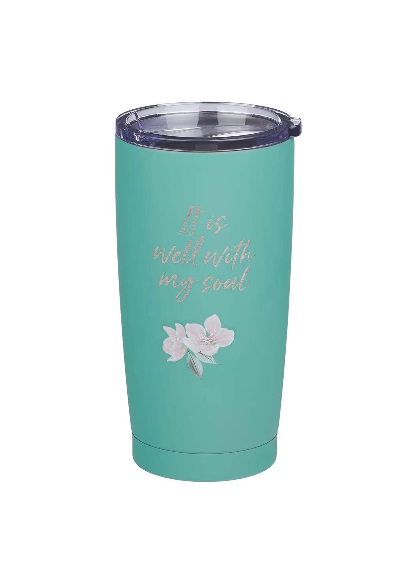 It Is Well With My Soul Travel Mug - Teal