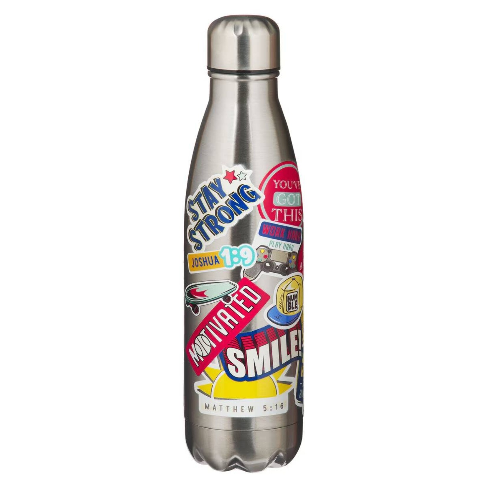 Stay Strong Sticker Design Water Bottle