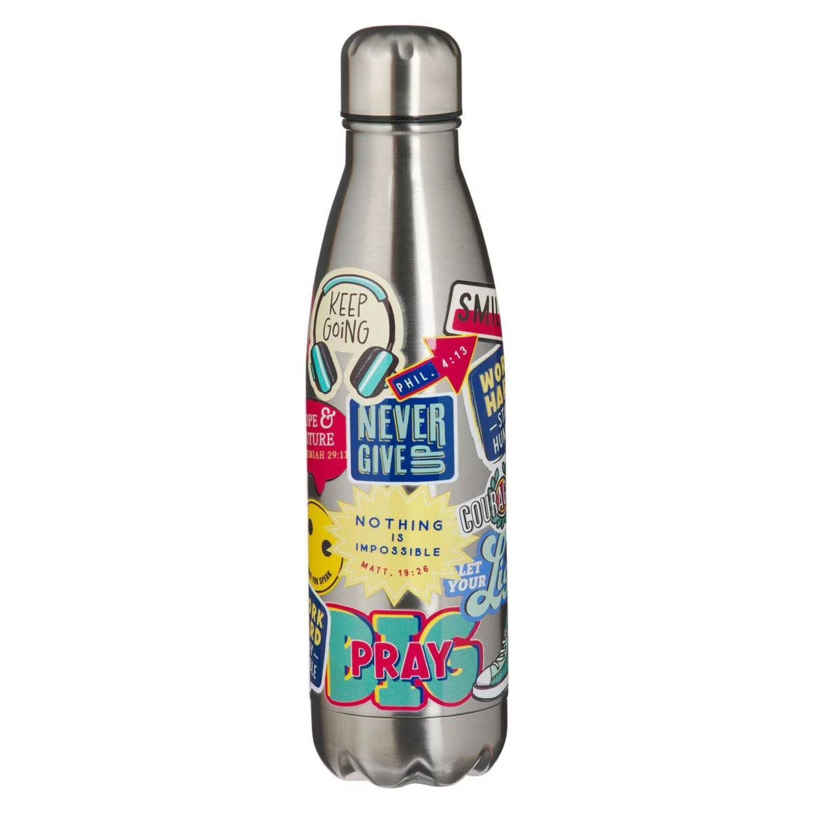 Stay Strong Sticker Design Water Bottle