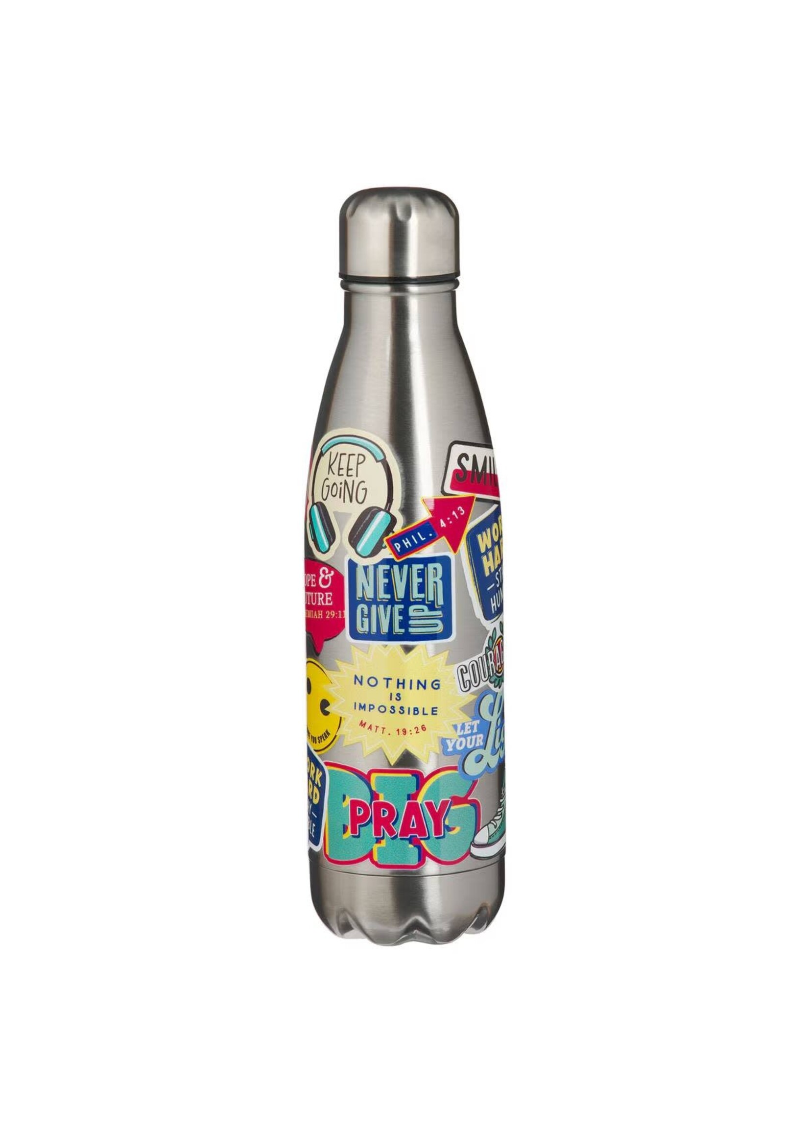 Stay Strong Sticker Design Water Bottle