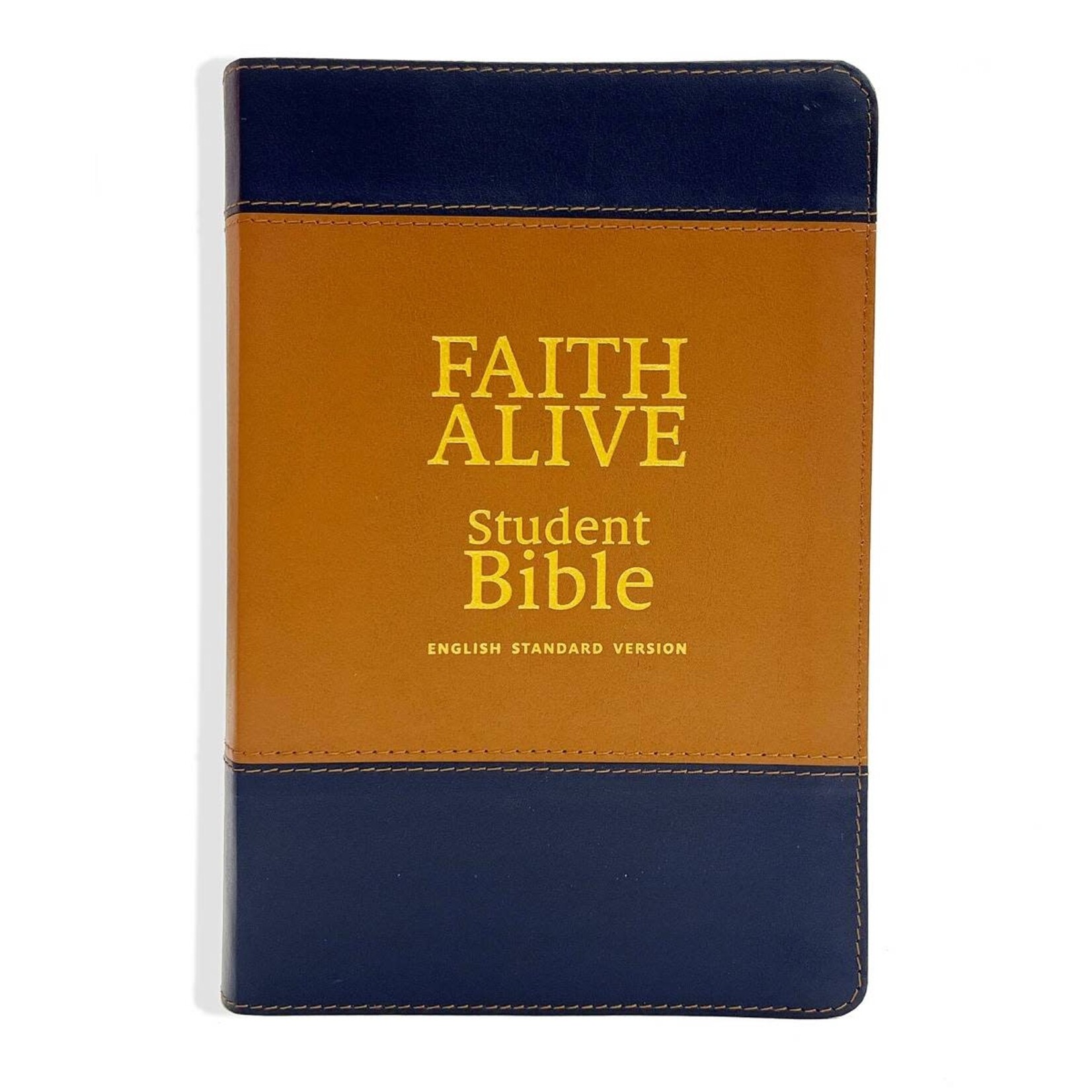 Faith Alive Student Bible - DuoTone Blue/Tan Bonded Leather