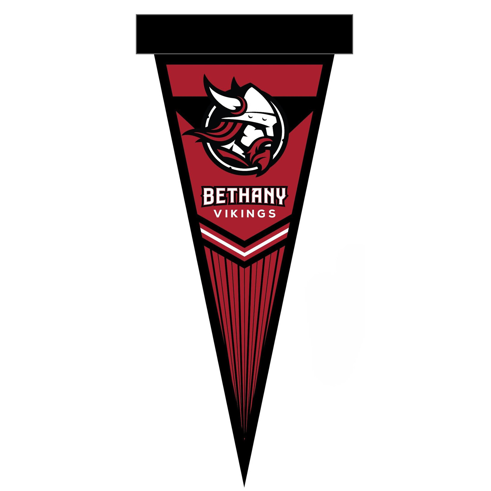 Bethany Vikings Pennant w/ Pinstripes-24"