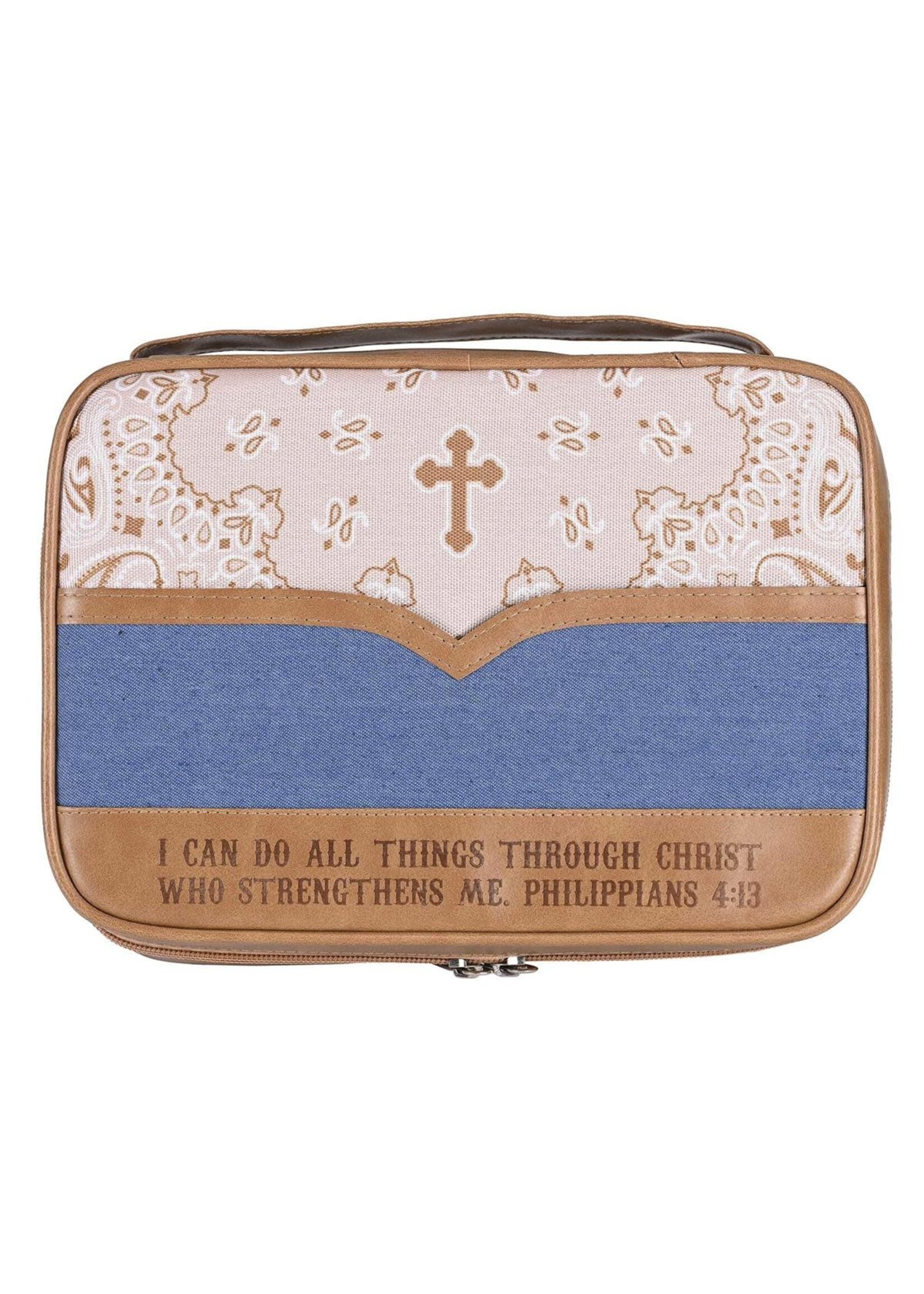I Can Do All Things - Bandana Bible Cover Case - Large