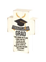 Congratulations Grad - Jeremiah 29:11 Tabletop Cross
