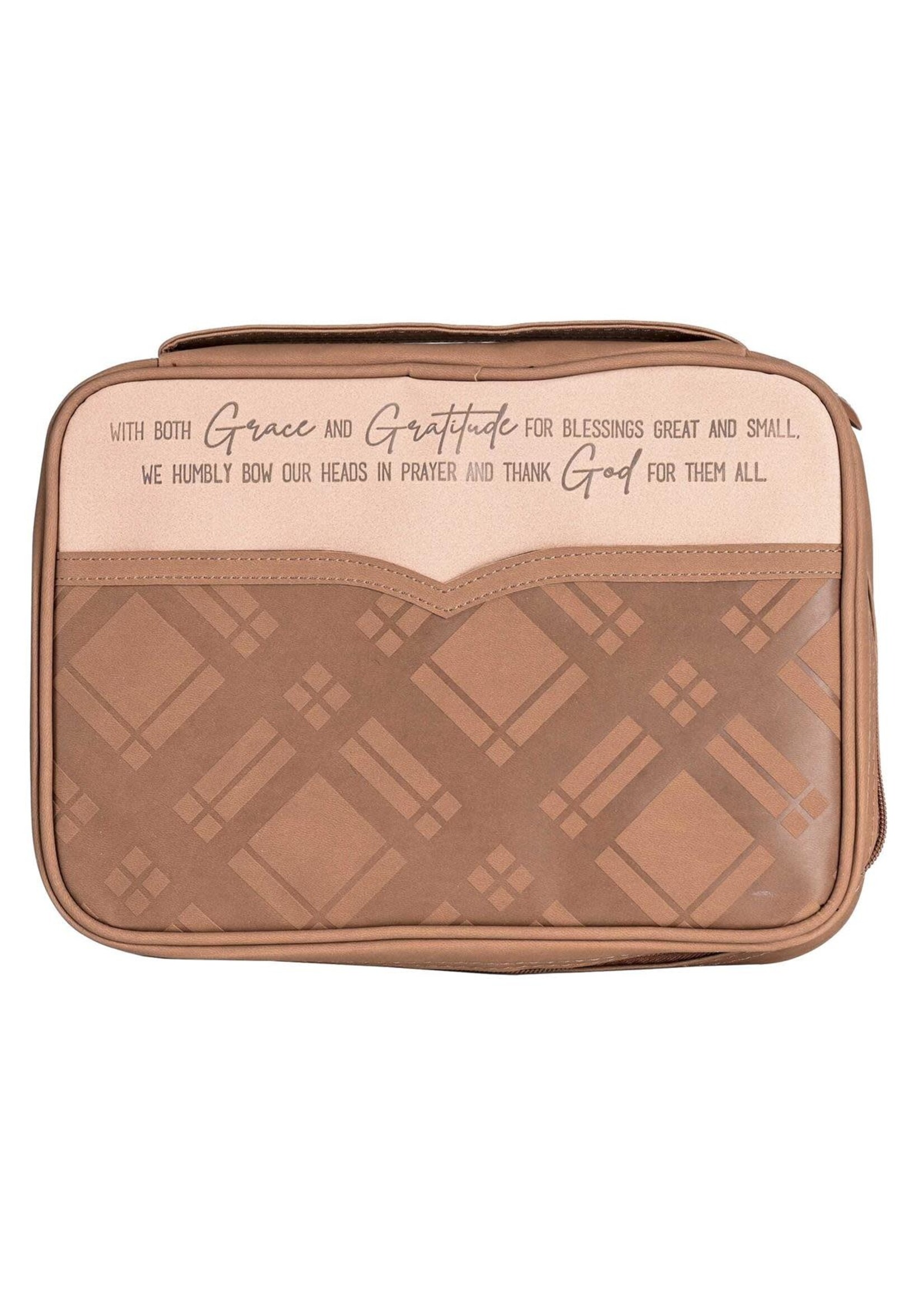 Grace and Gratitude Bible Cover - Extra Large