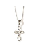 Open Round Cross Necklace