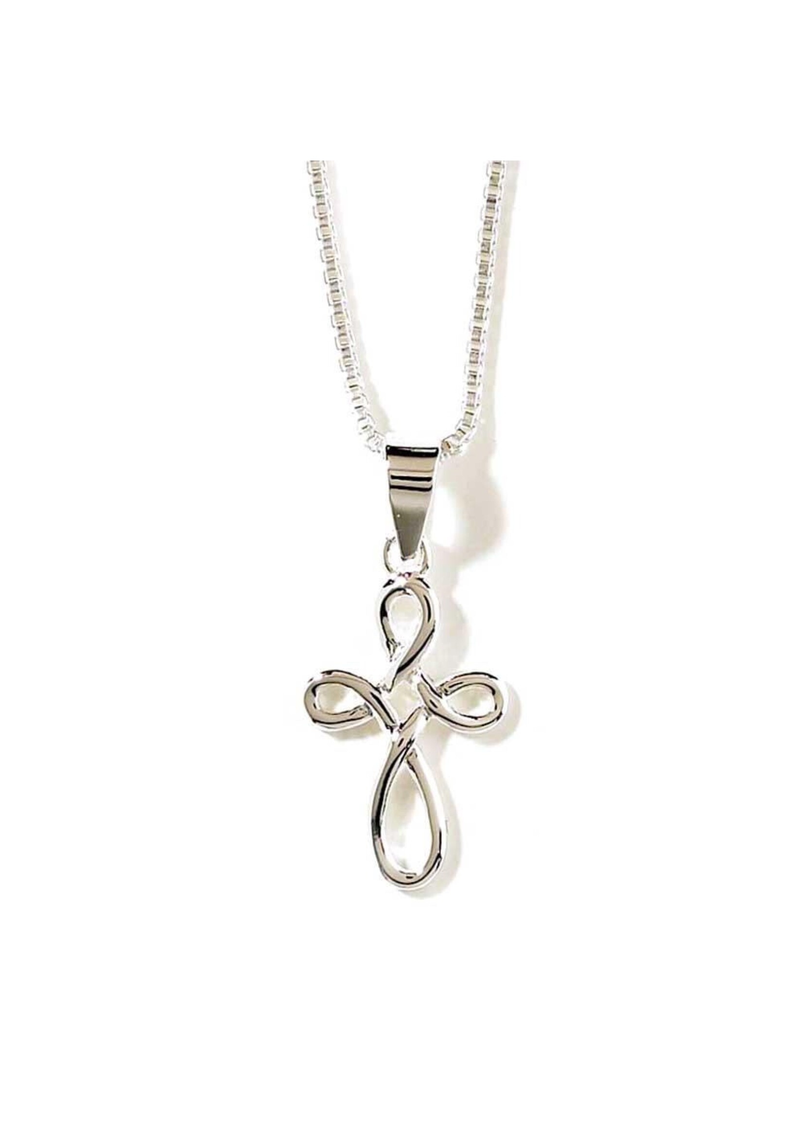 Open Round Cross Necklace