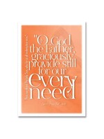 Hymns In My Heart - 5x7" Greeting Card - Graduation - O God the Father