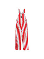 Bethany Vikings Striped Bib Overalls
