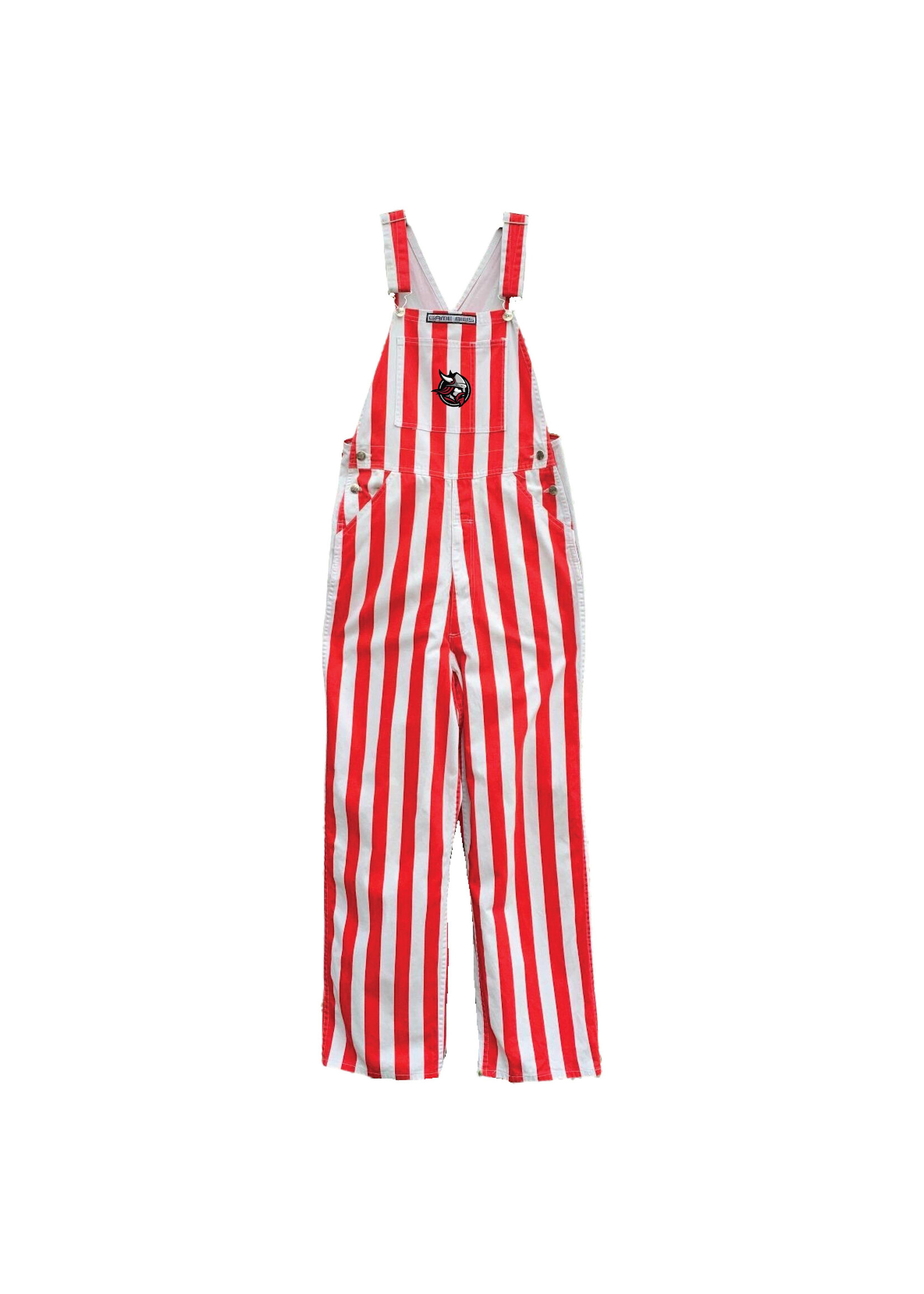 Bethany Vikings Striped Bib Overalls