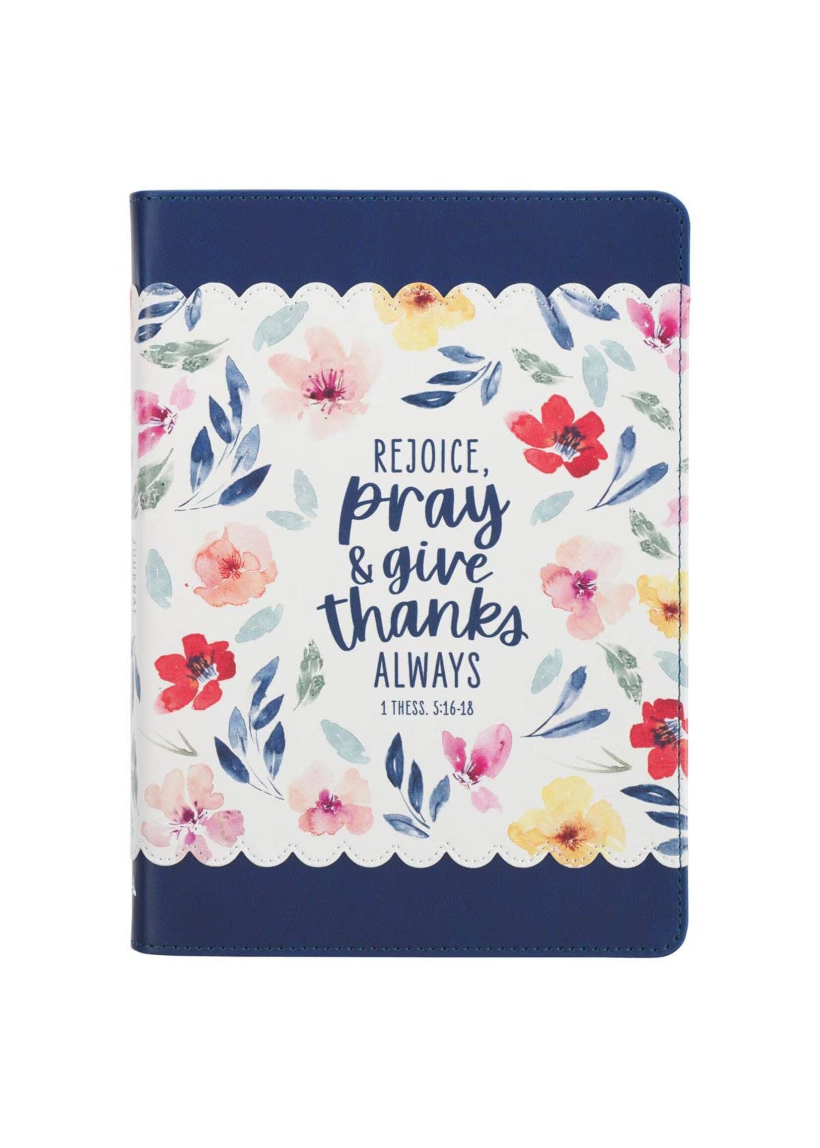 Rejoice, Pray & Give Thanks Faux Leather Journal