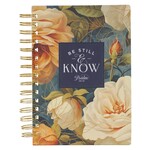 Be Still & Know Spiral Bound Journal - Yellow Rose/Blue - Psalm 46:10