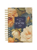 Be Still & Know Spiral Bound Journal - Yellow Rose/Blue - Psalm 46:10