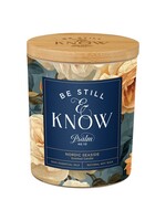 Be Still & Know Scented Candle - Yellow Rose/Blue - Psalm 46:10