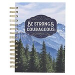 Be Strong & Courageous Spiral Journal - Joshua 1:9