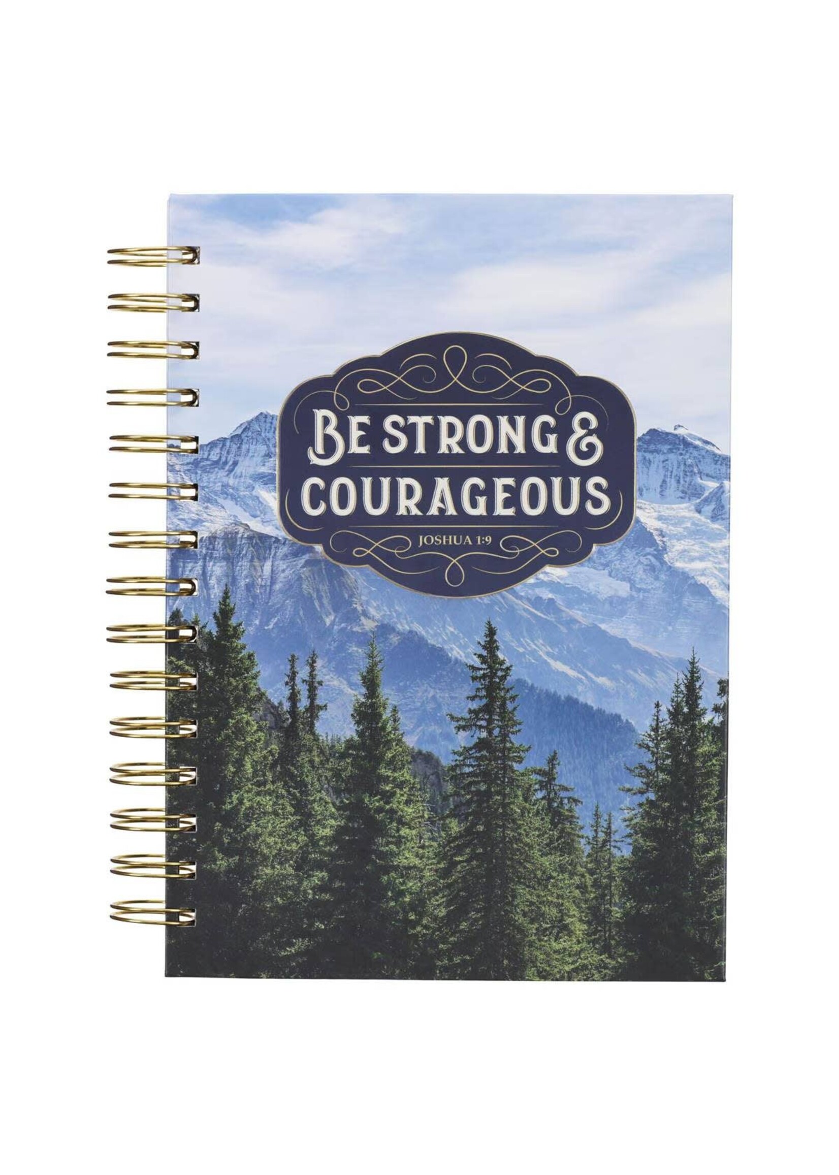 Be Strong & Courageous Spiral Journal - Joshua 1:9