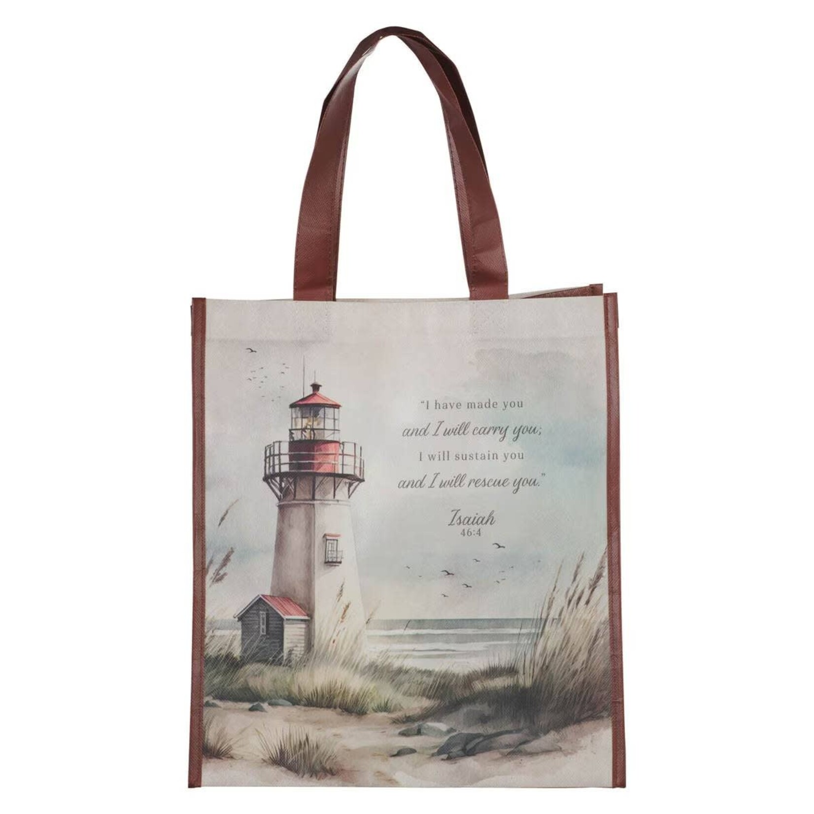Lighthouse Reusable Canvas Bag - I Have Made You - Isaiah 46:4